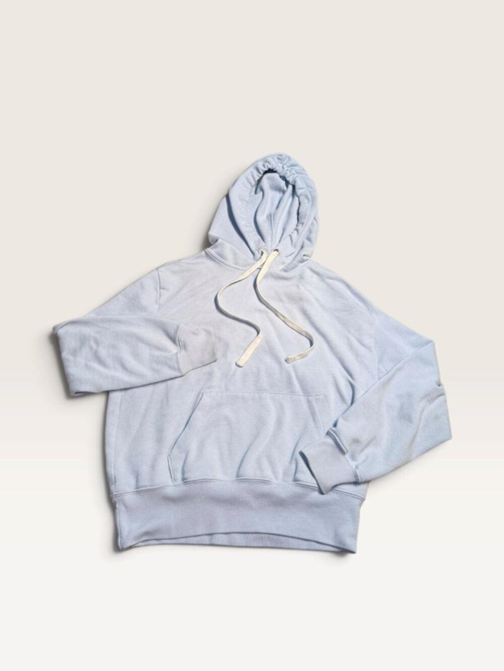 Gap Hoodie Girls XS Light Blue White Drawstring Front Pocket Sweatshirt